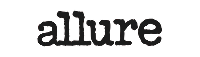 Black 'allure' logo on a white background