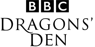 Logo of BBC Dragons' Den on a white background